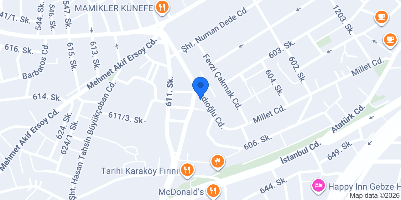 Milano Moda Dikim Evi konumu