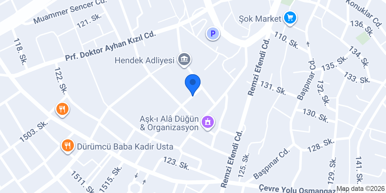 Hendek Askerlik Şubesi konumu