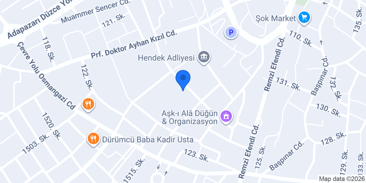 Ergin Veteriner Muayenehanesi konumu