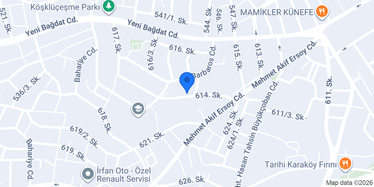 Nöbetçi Terzi konumu