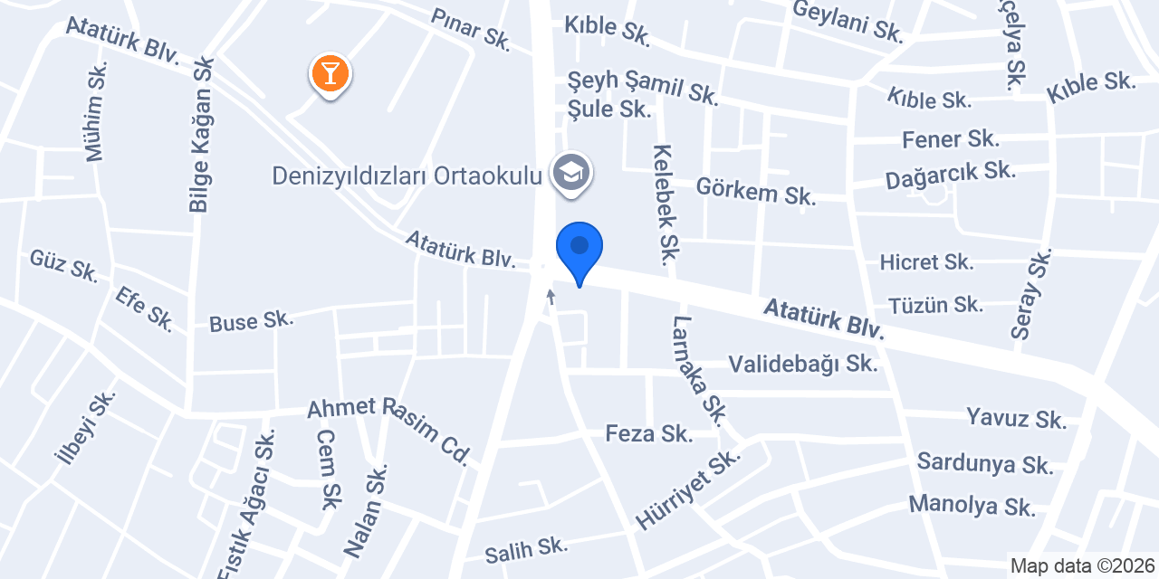 Altürk Lavaş konumu