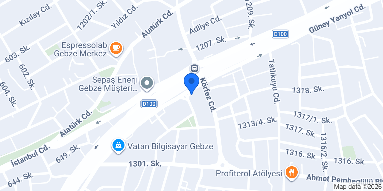 Gebze Kalyon Rant A Car konumu