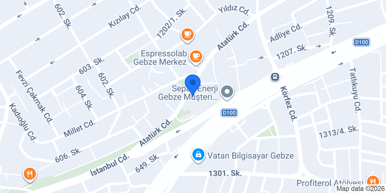 Özel Gebze İş Makineleri Kursu konumu