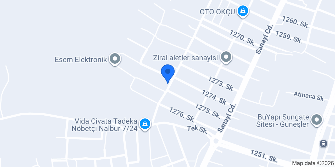 YMC MAKİNA VİNÇ SANAYİ konumu