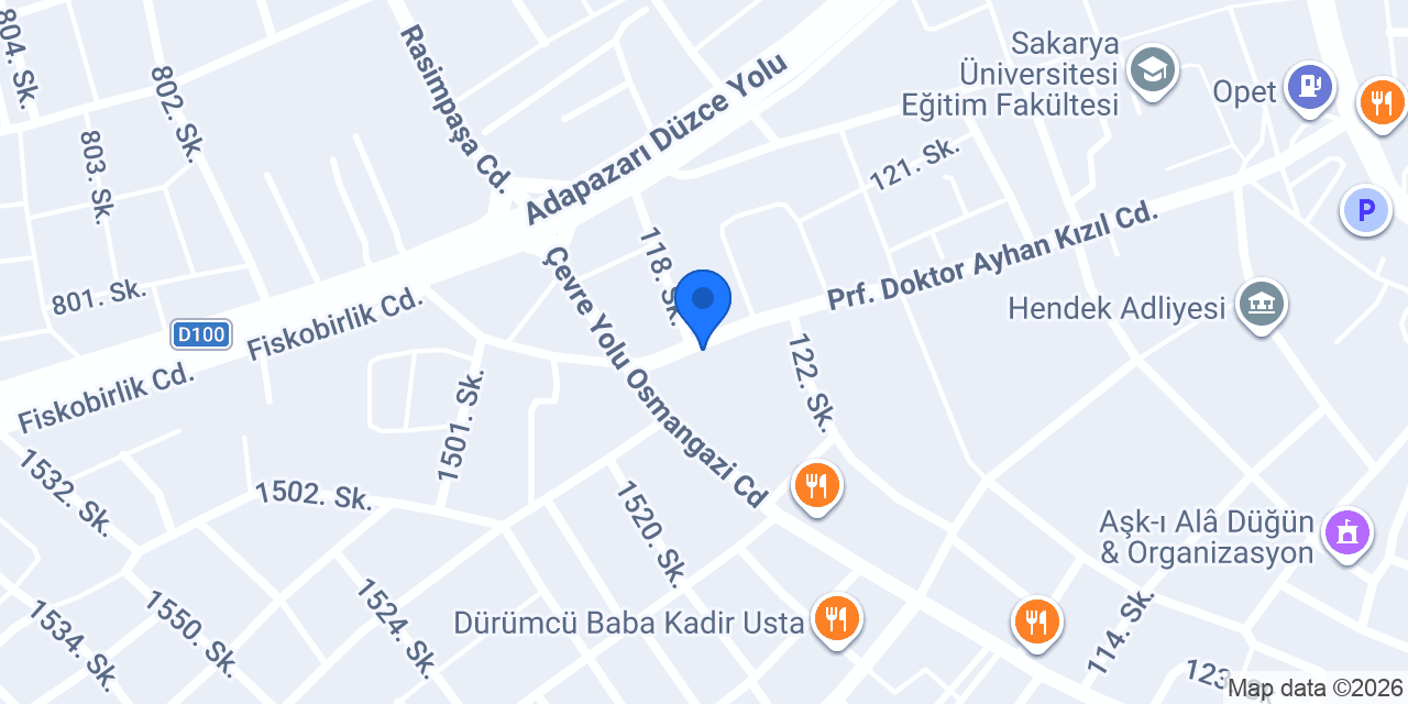 Tadım Dondurma Salonu konumu