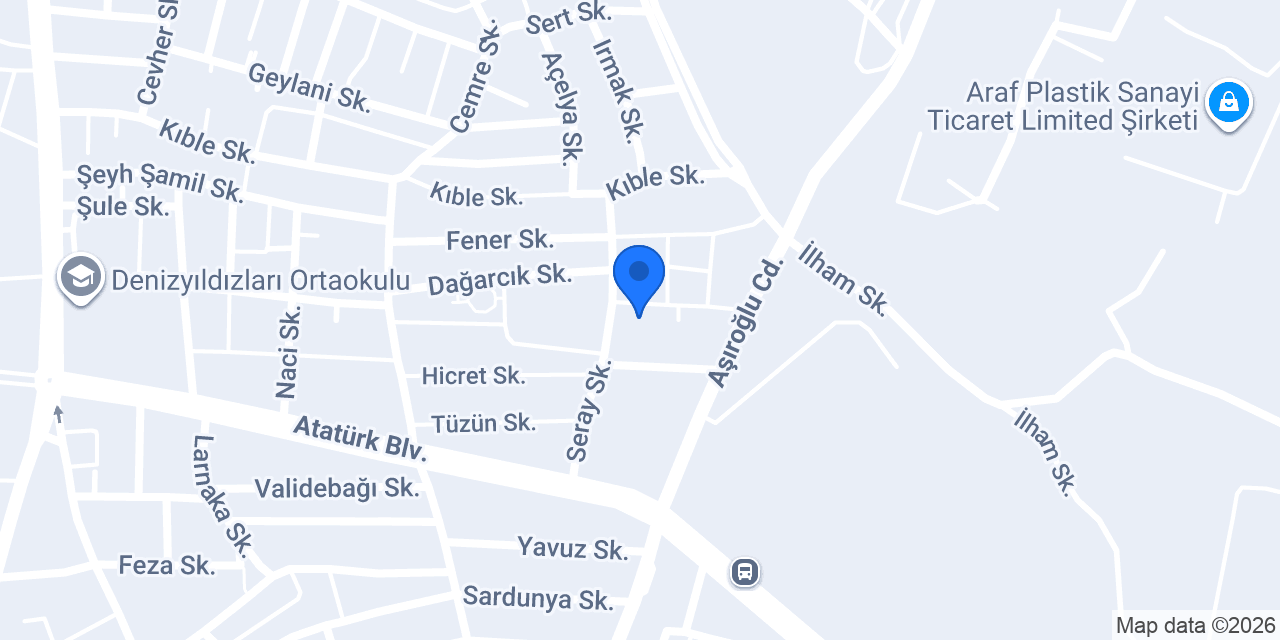 DARICA HURDACI konumu