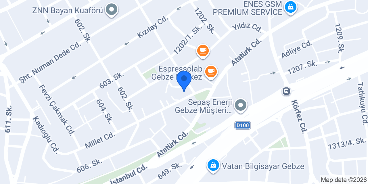 Milklaç Gebze konumu