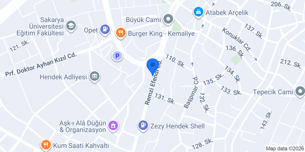 HENDEK DİLEK EMLAK konumu