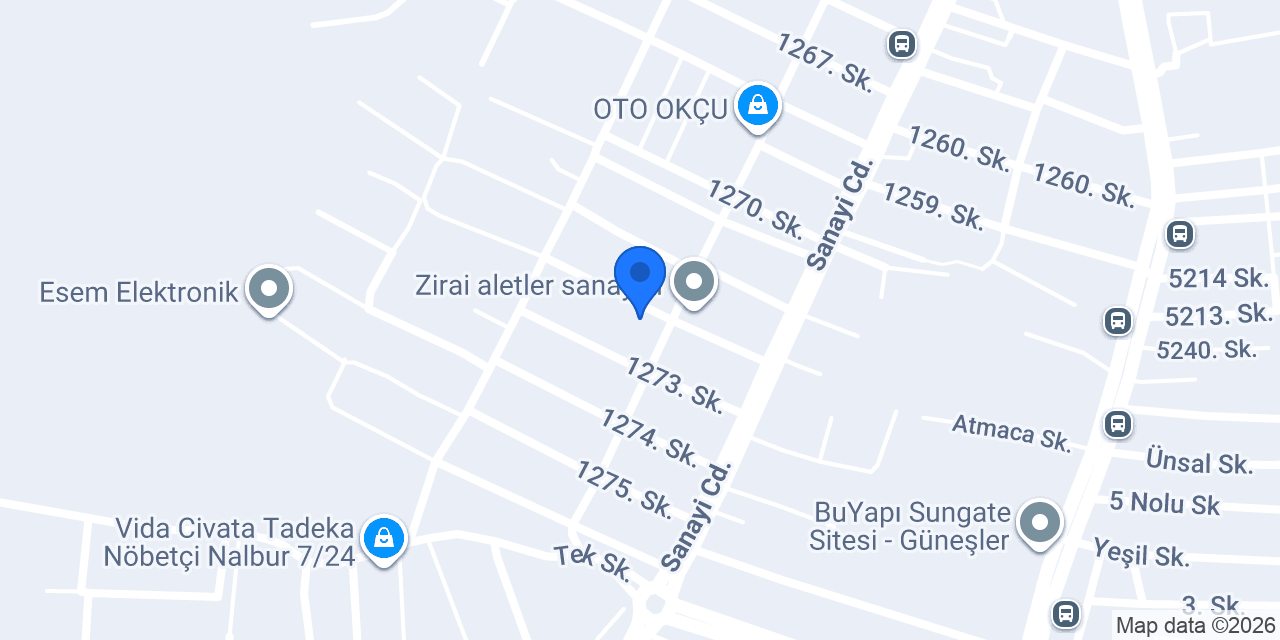 DEMİRKAL ROTBALANS JANT LASTİK konumu