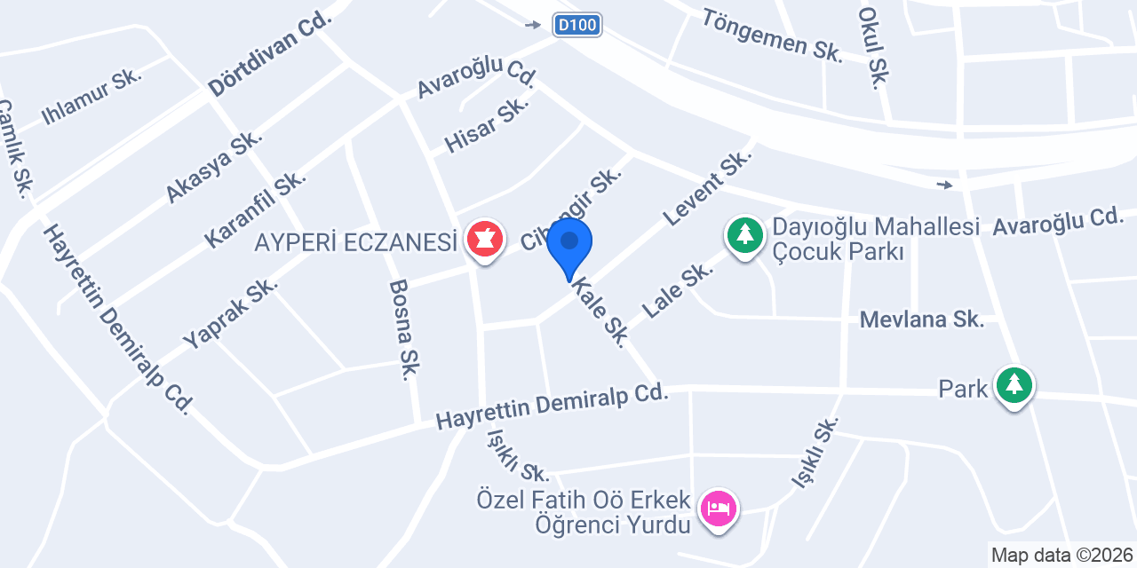Gerede 1 Nolu Aile Sağlığı Merkezi konumu