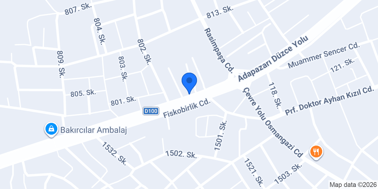 Çağlayan Eksiz Oluk Sistemleri konumu