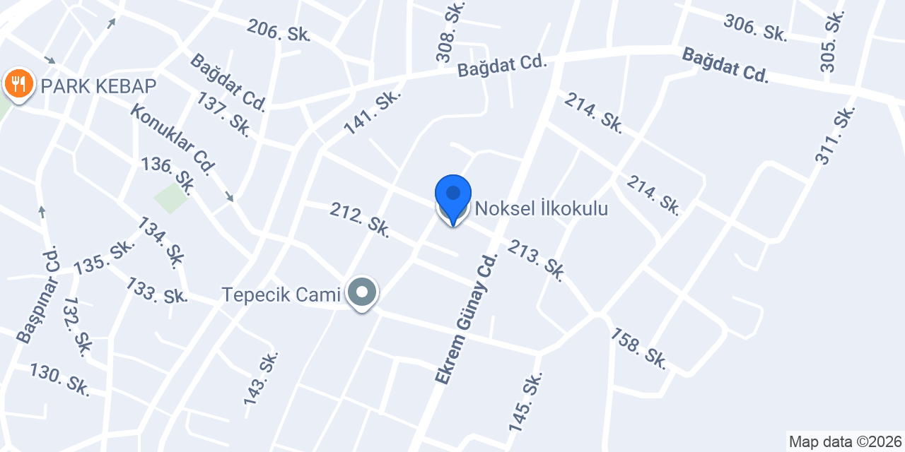 Noksel İlkokulu konumu