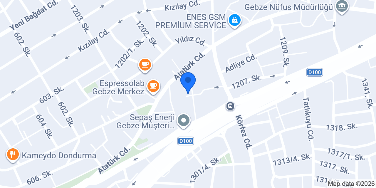 Elit Kurs Gebze konumu