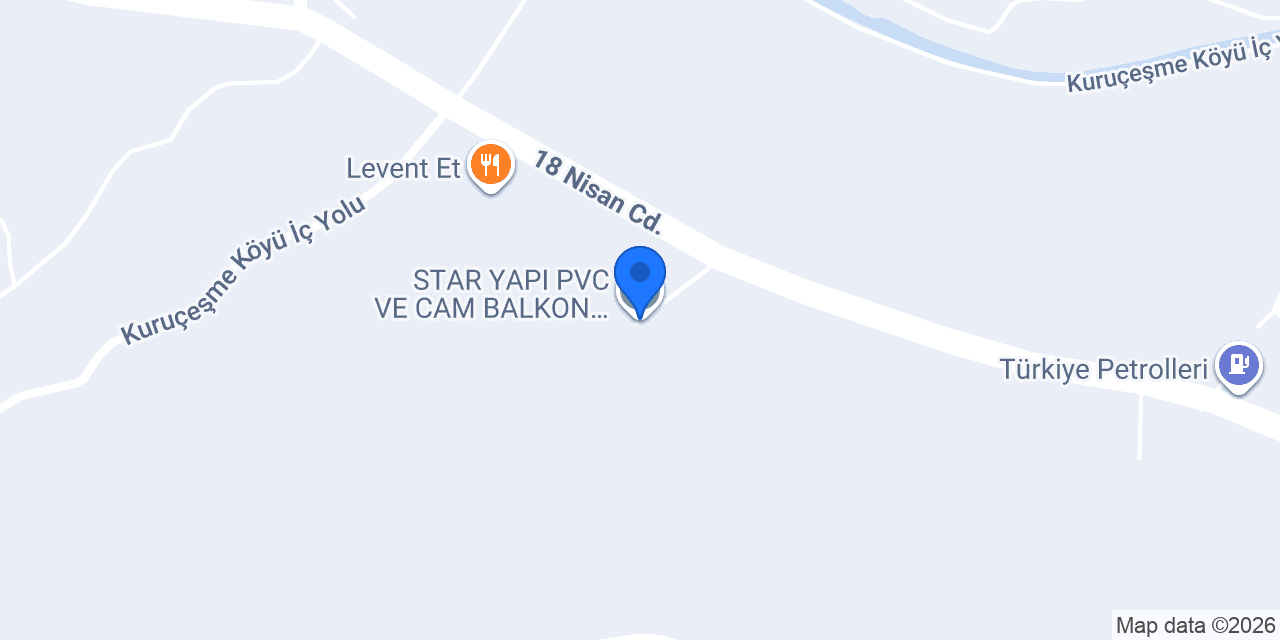 STAR YAPI PVC VE CAM BALKON SİSTEMLERİ konumu