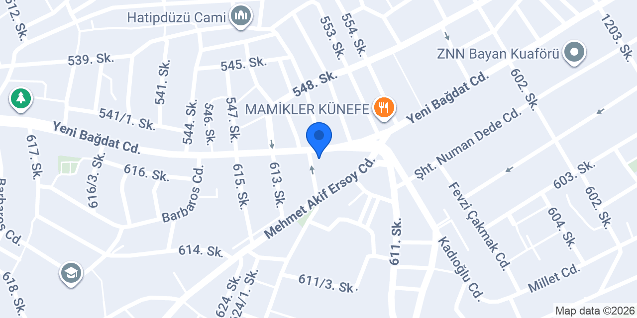 Hasel baklava börek dondurma konumu