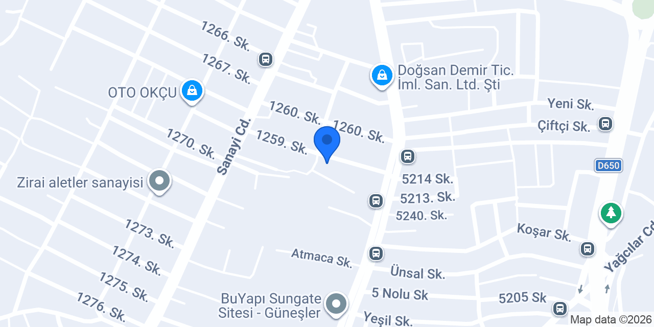 GÜÇLÜ GARAGE konumu