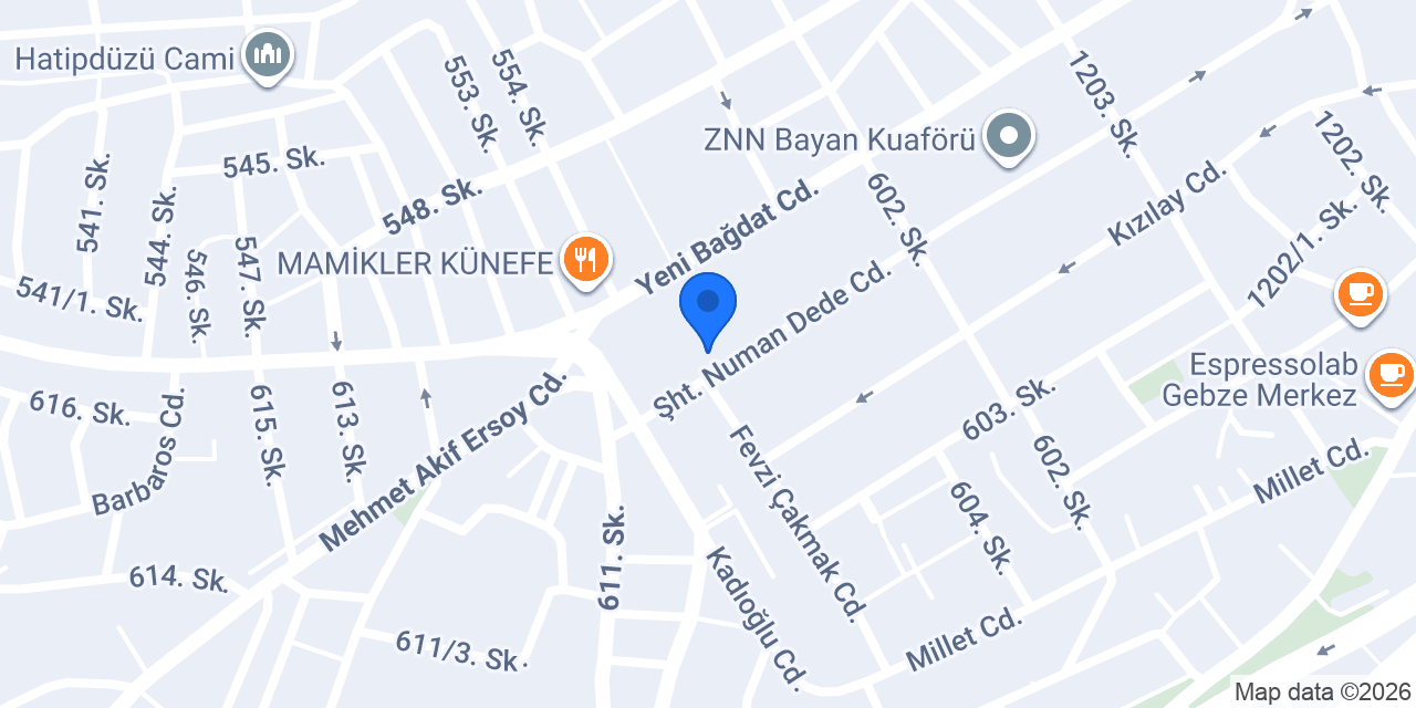 Gebze Elektrikçi konumu