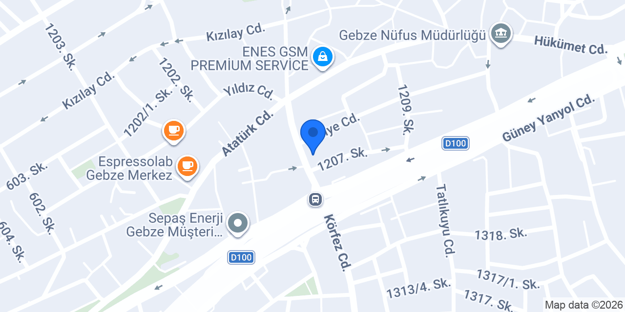 Etiler Lounge Gebze konumu