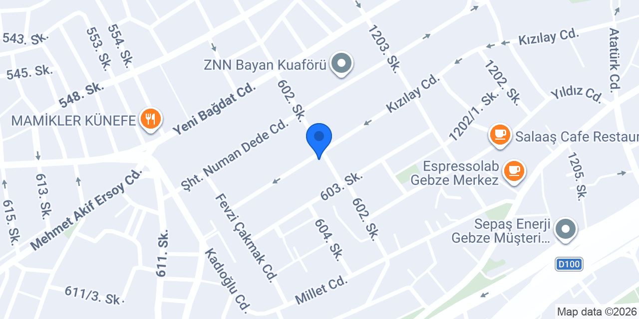 Yedigöl Unlu Mamülleri konumu