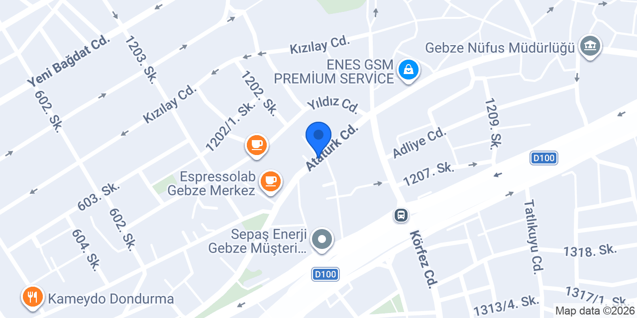 Gebze tattoo konumu