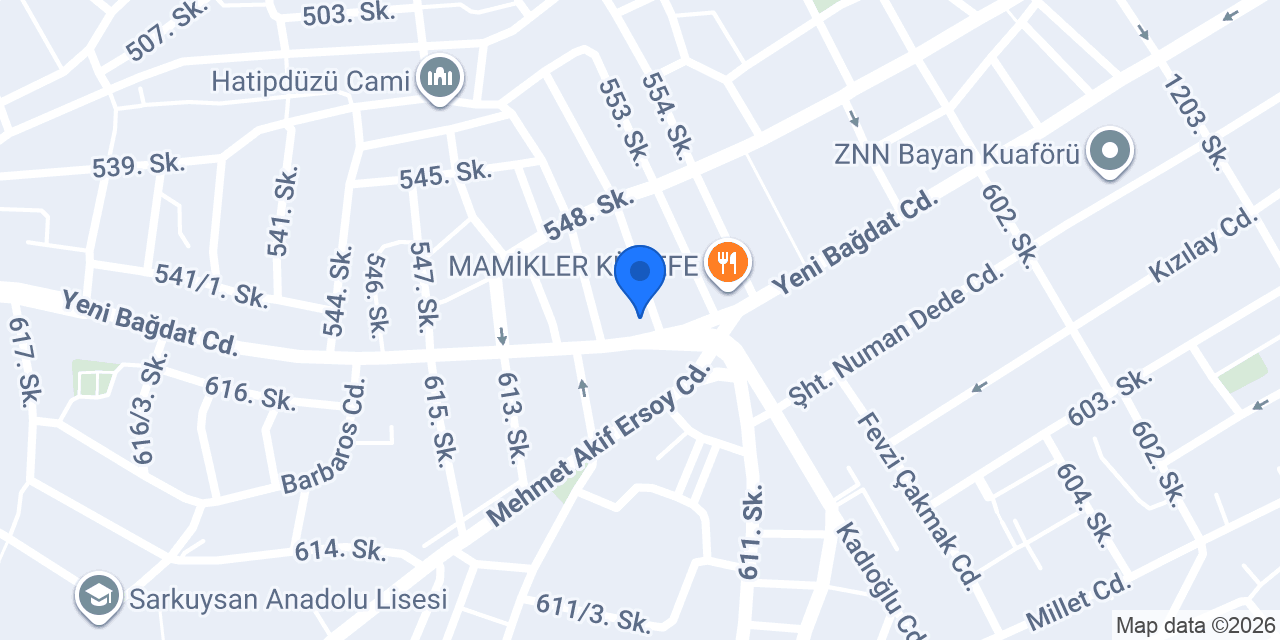 Çınar Fırın konumu