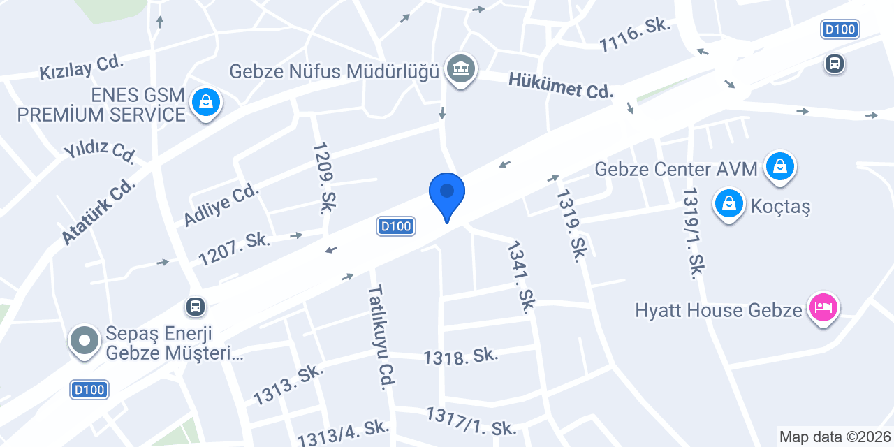 Değirmen Pastanesi konumu