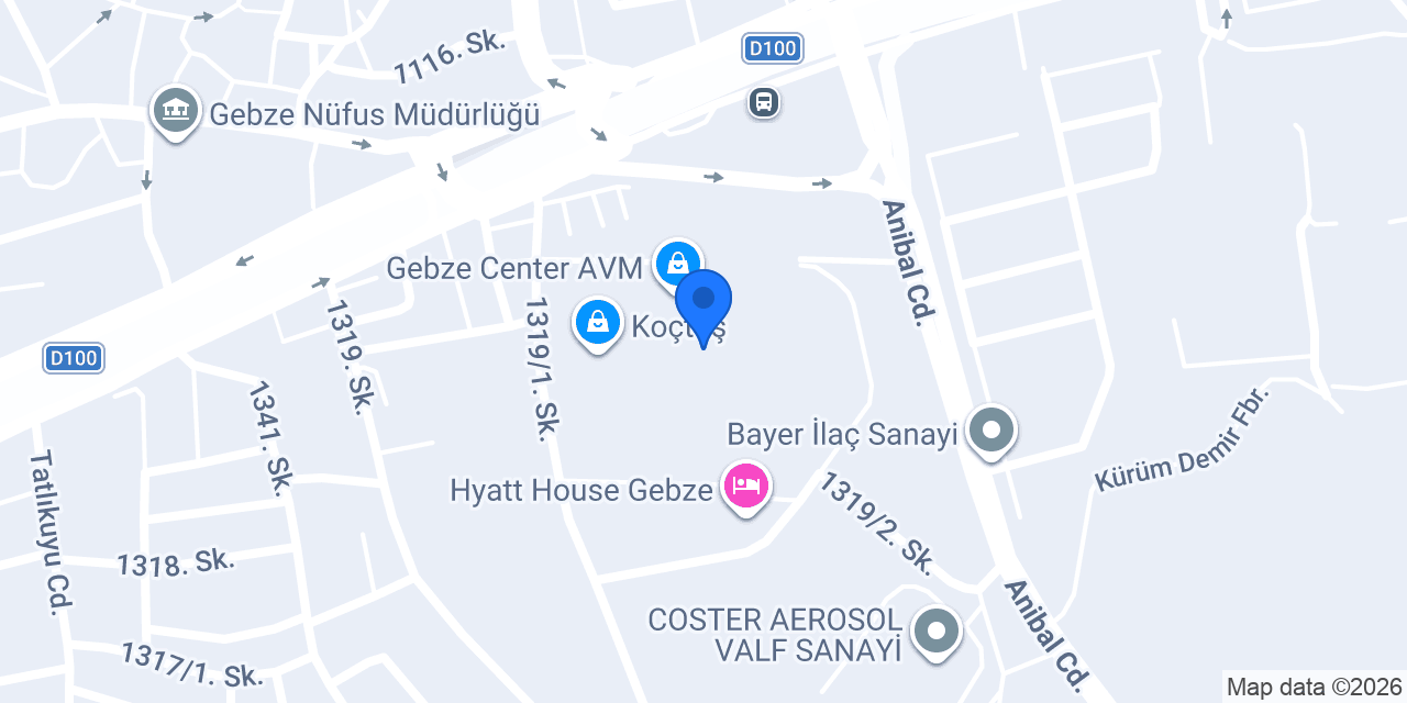 GEBZE CENTER TAKSİ konumu