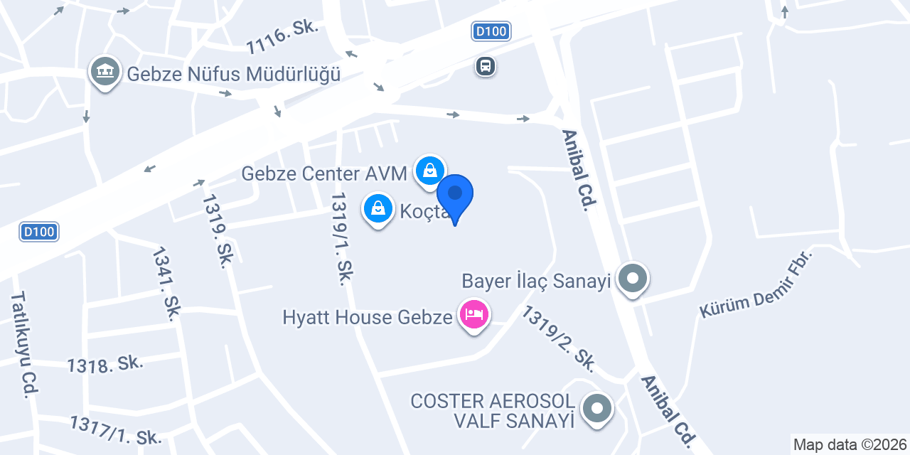 Gebze Center Mi Store konumu
