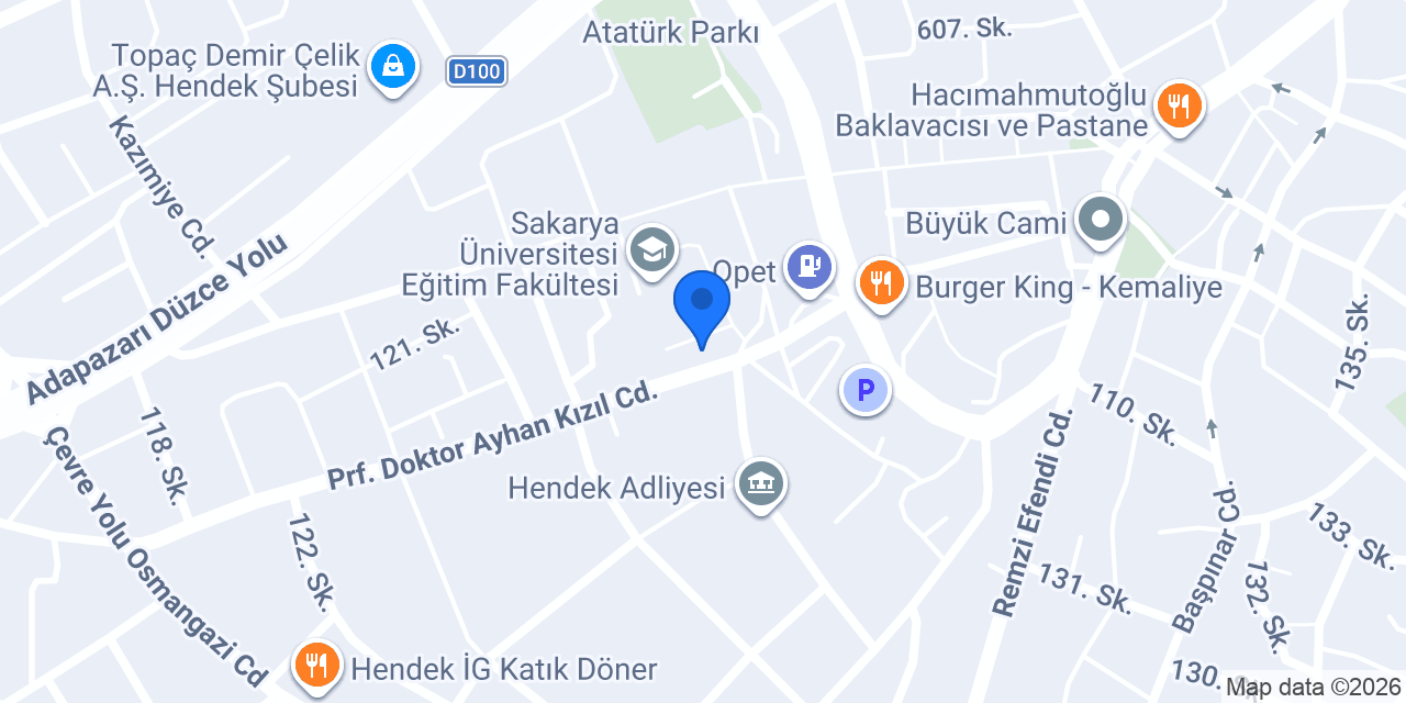 Avukat Fethi Darol Hukuk Bürosu konumu