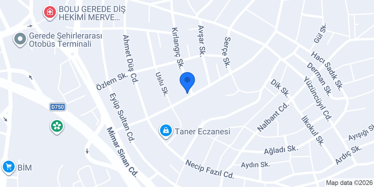 Gerede Teknik Ve Endüstri Meslek Lisesi konumu