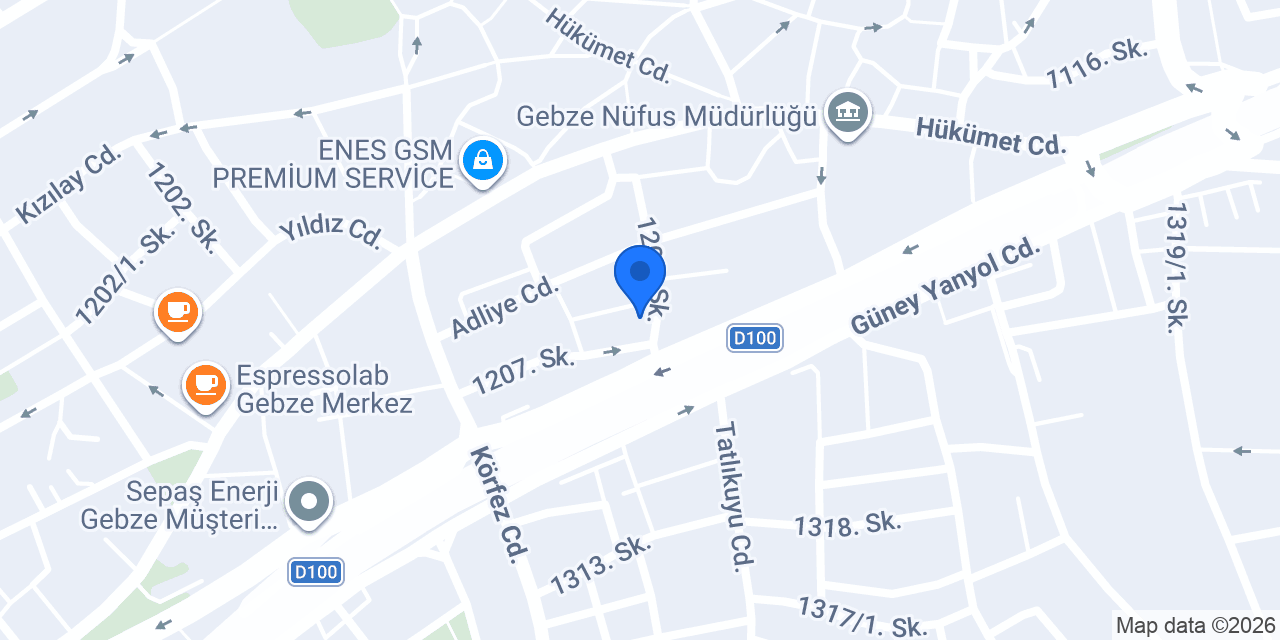 AgusTost Gebze konumu
