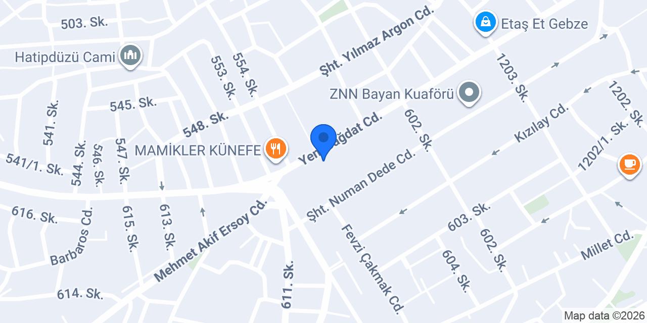 Akbank Gebze Bağdat Caddesi konumu