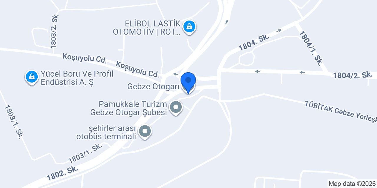 Lüks Ereğli Gebze Otogar konumu