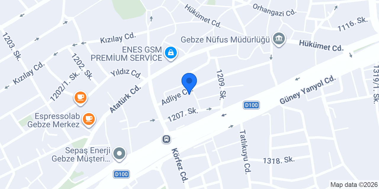Gebze Koop konumu