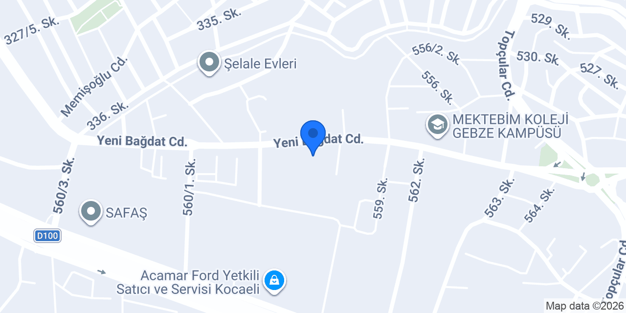 B&U Mimarlık konumu