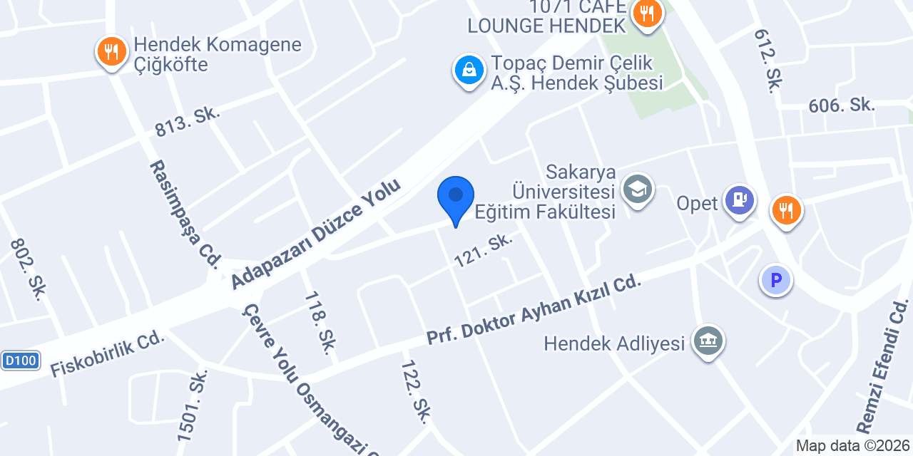 Burger Akademi Hendek konumu