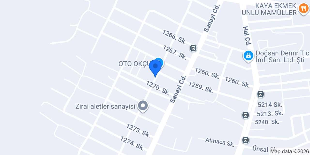 İşnel Otomotiv konumu