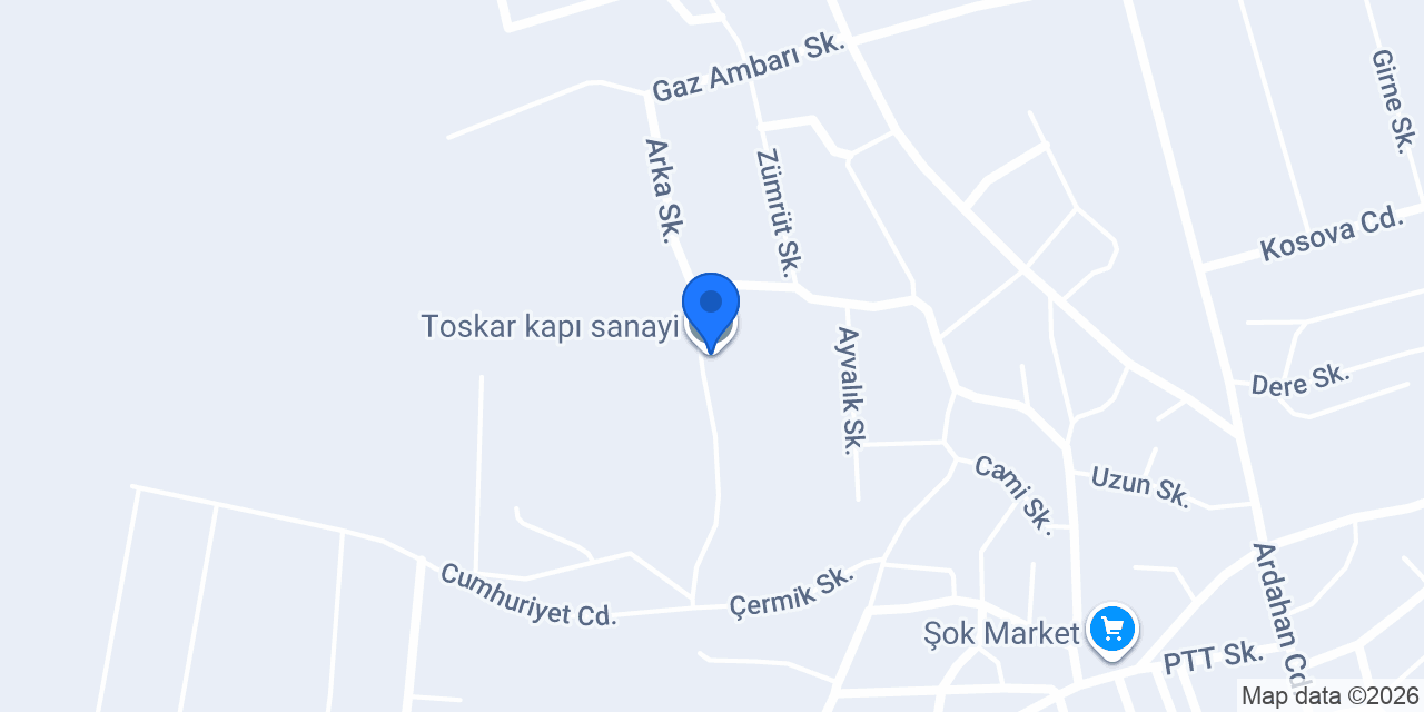 Toskar kapı sanayi konumu