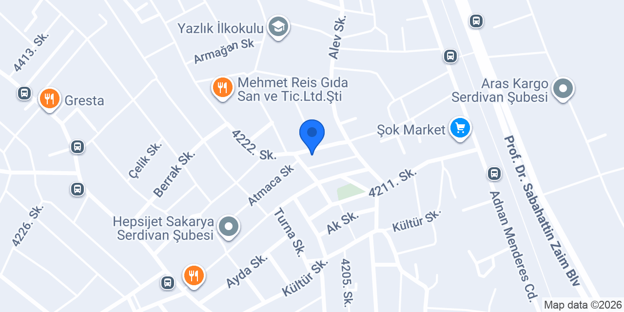 Yılmaz AYDIN Mobilya Sakarya konumu