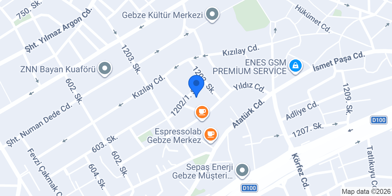 Gebze Dövmeci konumu