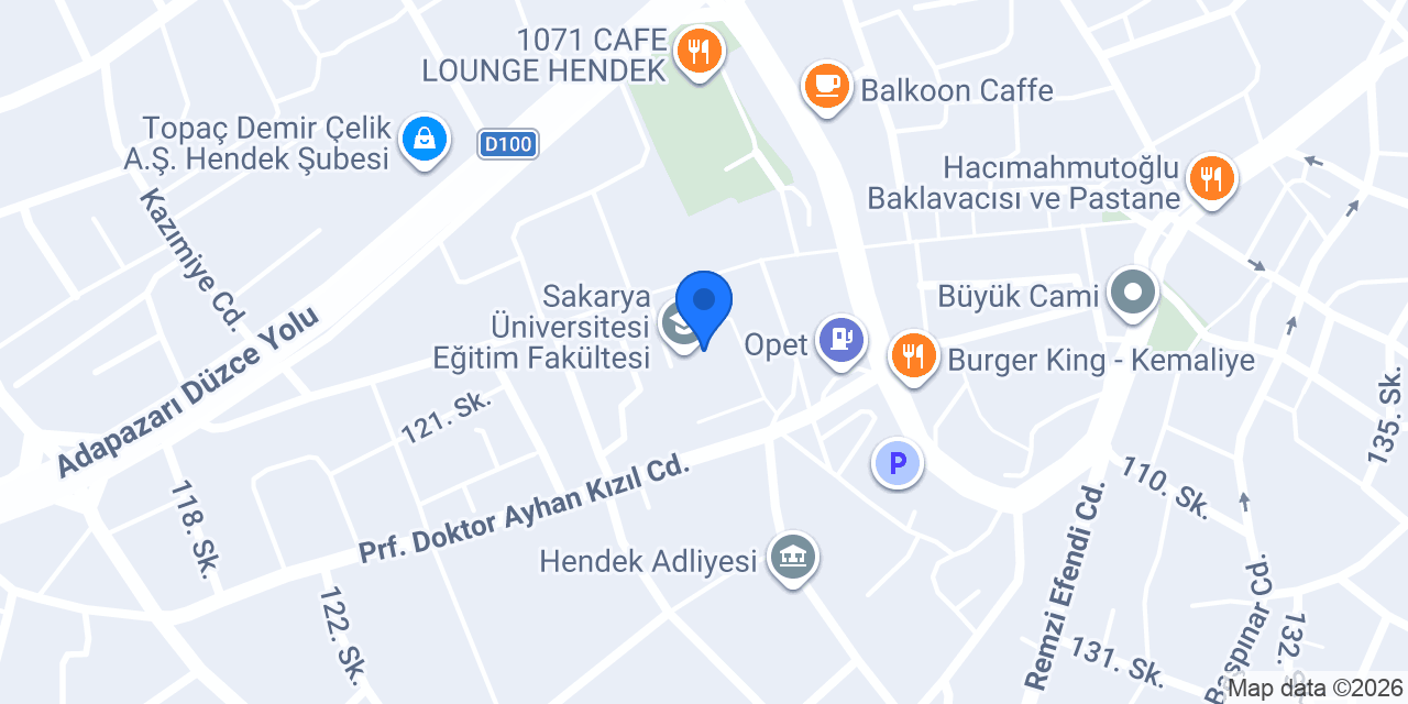 Hendek Kampüsü konumu
