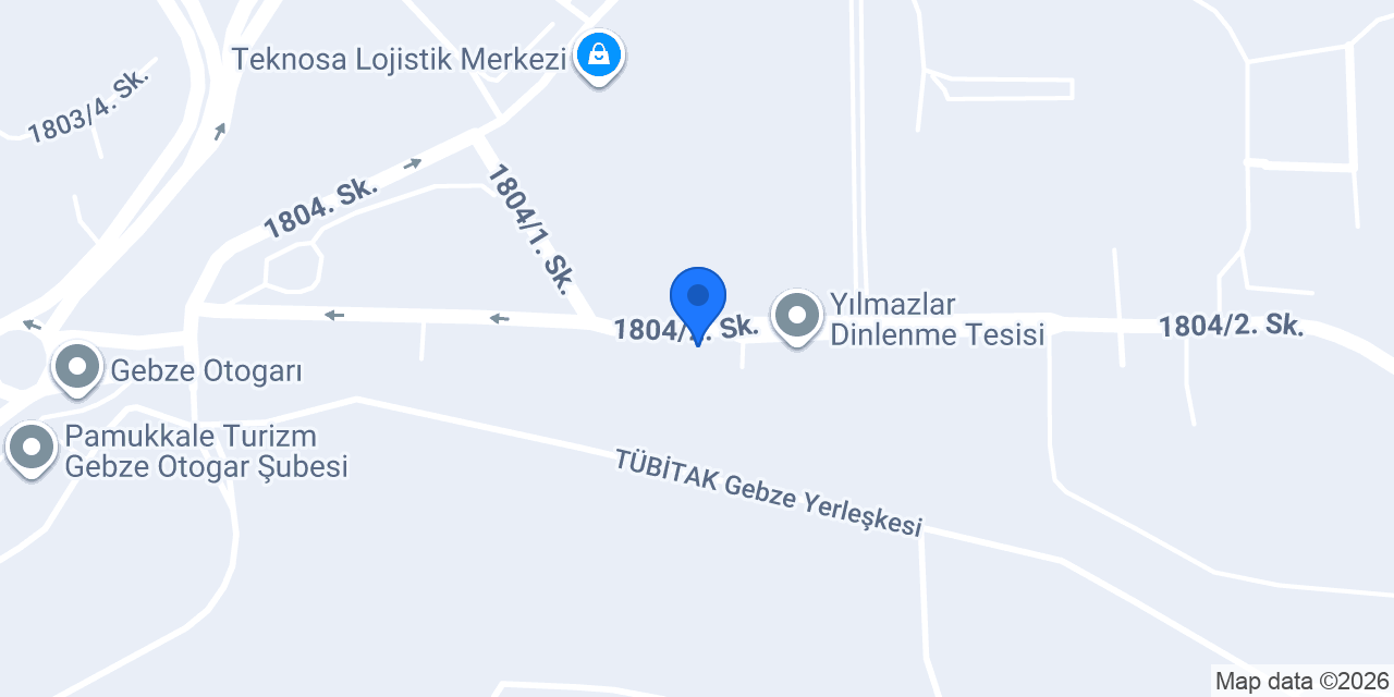 Oto Lastik Yılmazlar konumu