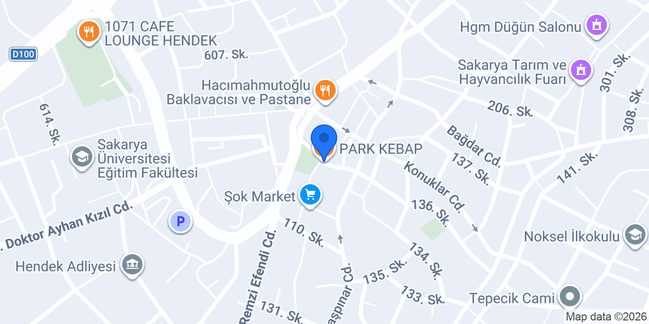 PARK KEBAP konumu