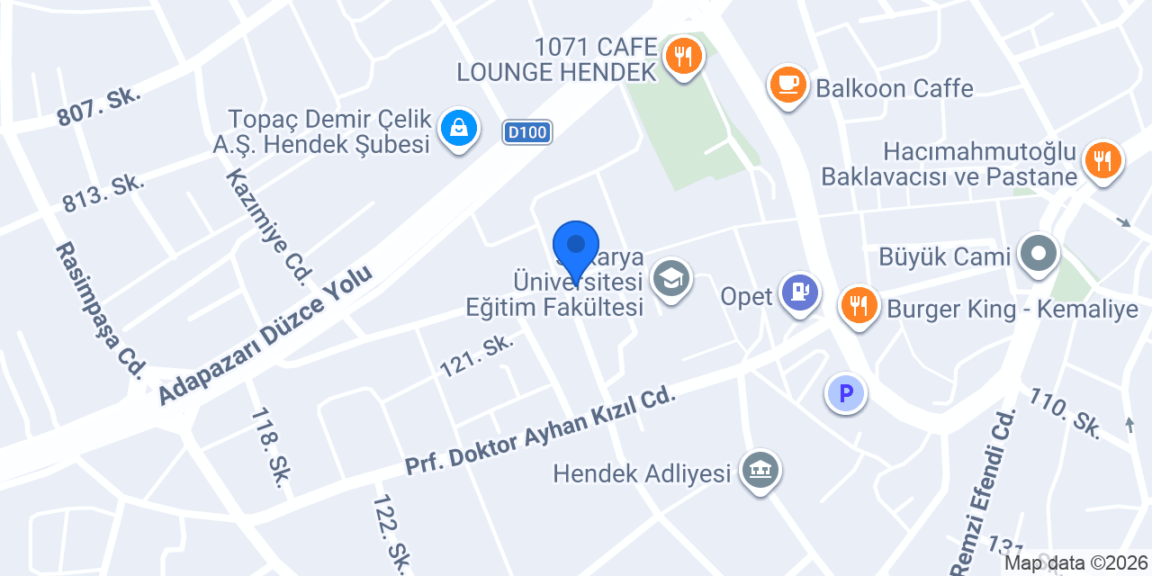 Çikolata Evim Hendek konumu