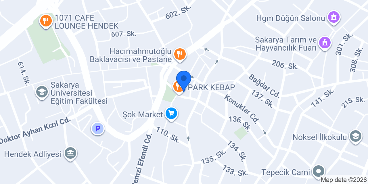 Şenol Cömert Salon Formen konumu
