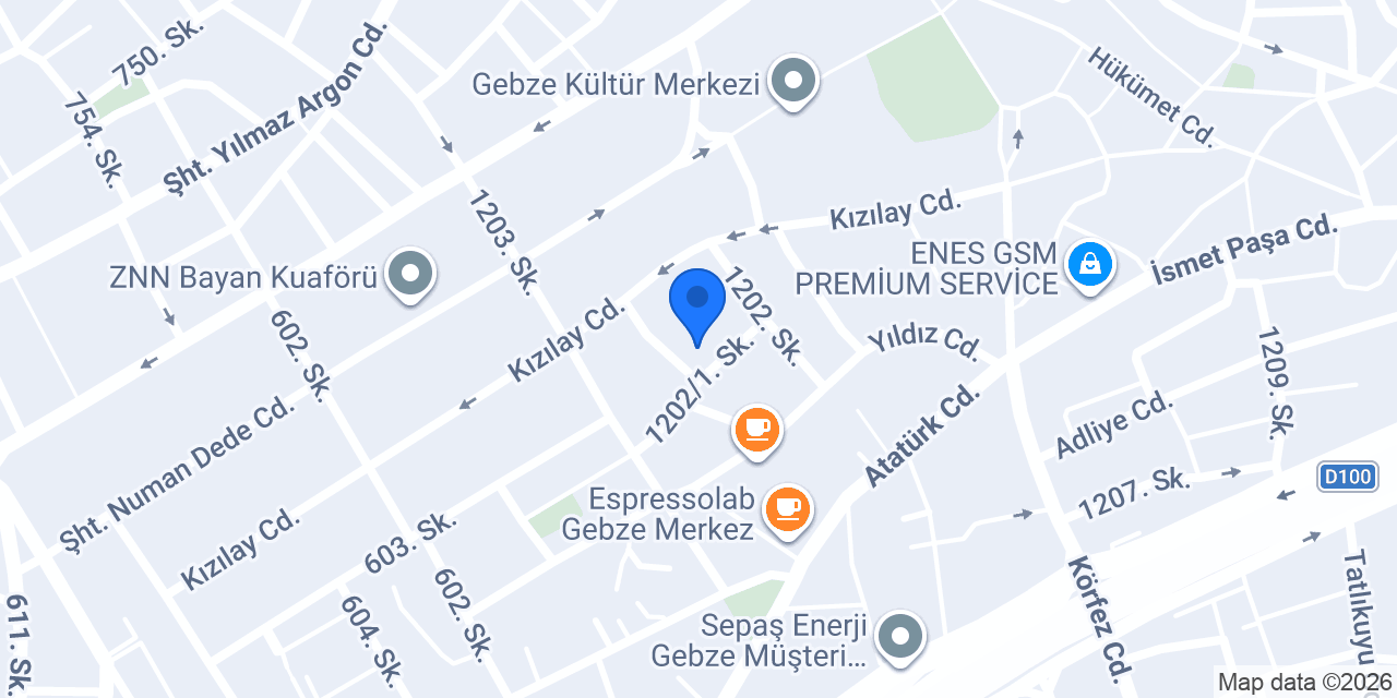 GEBZE İLAÇLAMA konumu