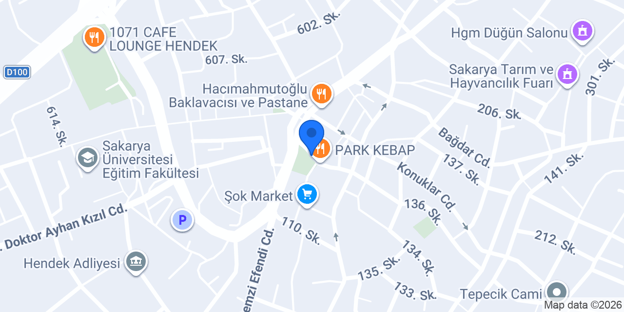 Hendek Taksi Volkan Soyluoğlu konumu