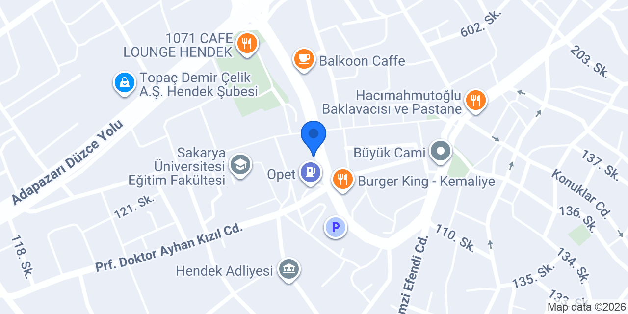 Hendek Hafriyat-Hença Hafriyat İnşaat konumu