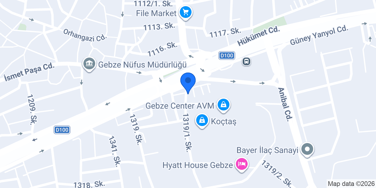 GEBZE SANAYİ KOKOREÇ konumu