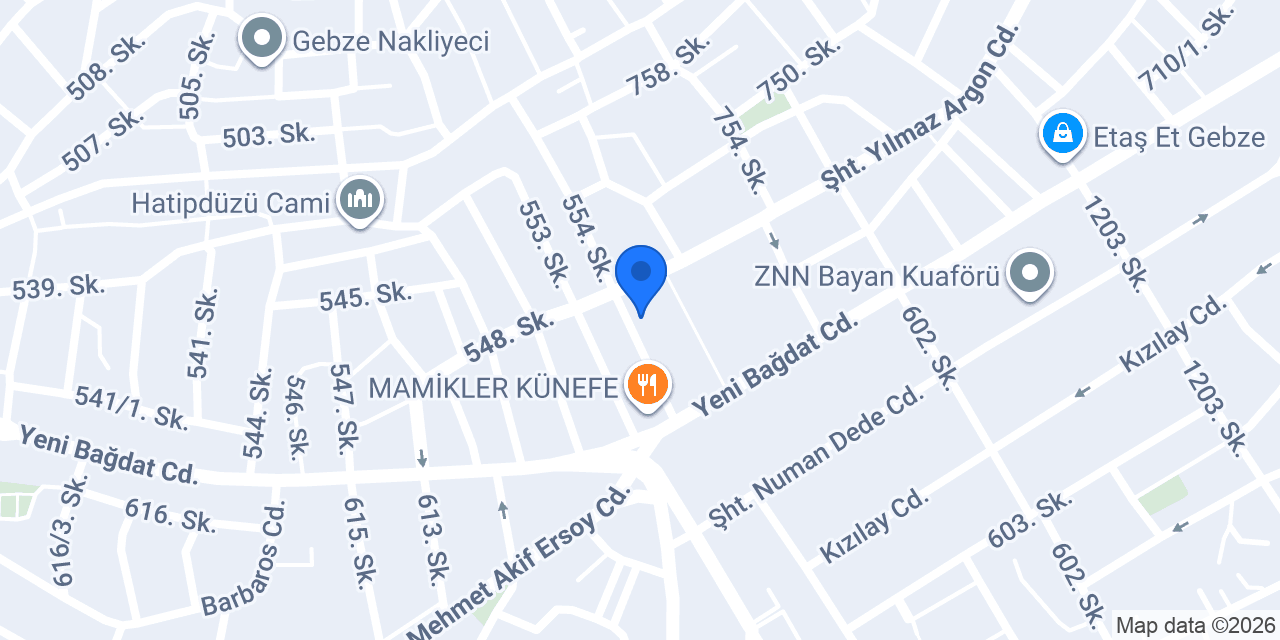 Akademist Çiçekçilik konumu